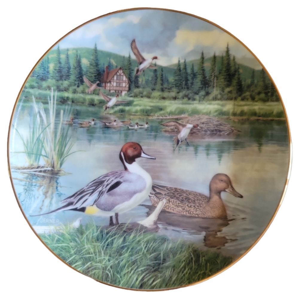 Vtg 86 THE PINTAIL Plate Living With Nature: Bart Jerner Knowles #1 Duck